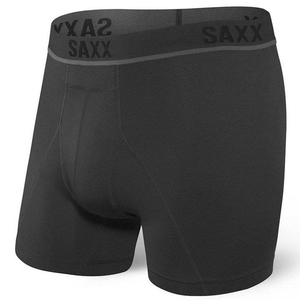 Bokserki do biegania męskie sportowe SAXX KINETIC HD Boxer Brief - czarne