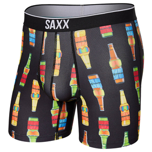 Bokserki męskie sportowe SAXX VOLT Boxer Brief piwa w okularach – czarne