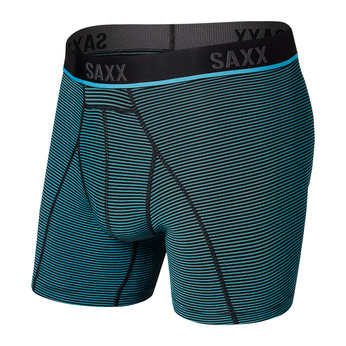 Bokserki do biegania męskie sportowe SAXX KINETIC HD Boxer Brief - niebieskie paski